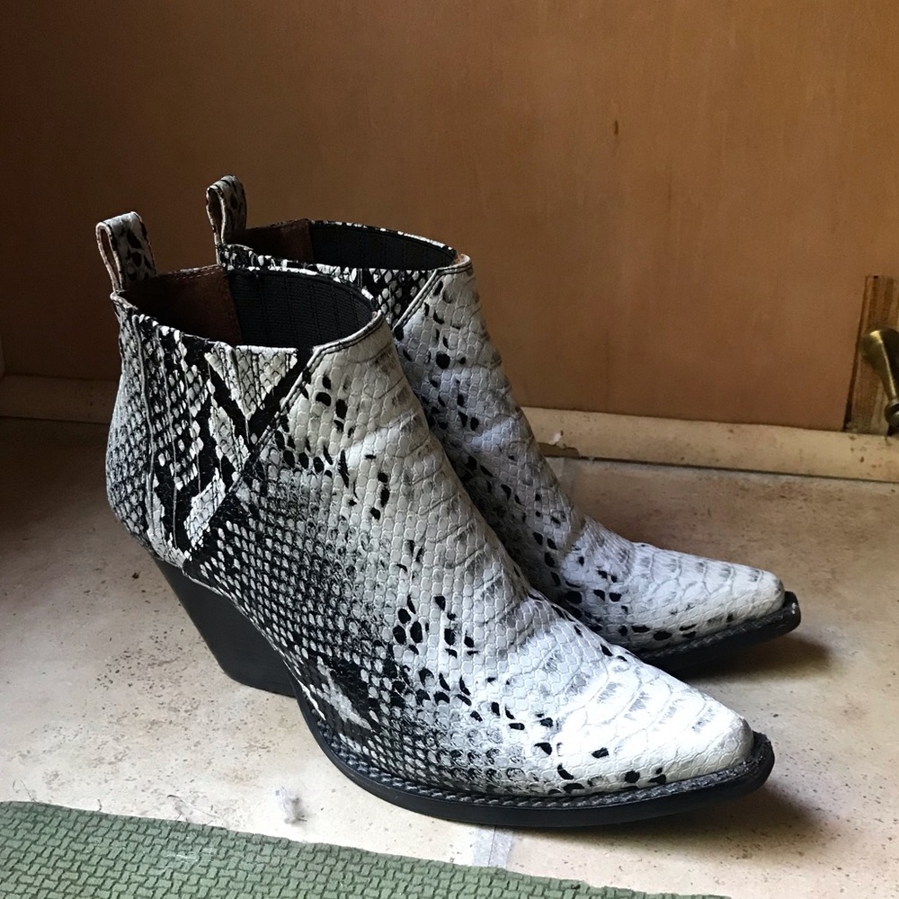 Jeffrey Campbell Snakeskin Booties - image 3